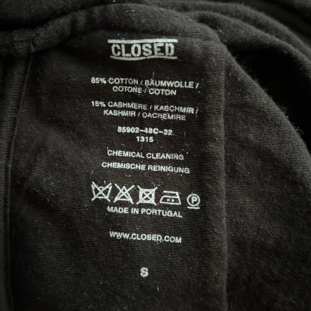 Closed Basic Cotton And Cashmere Short Sleeve Tee… - image 3